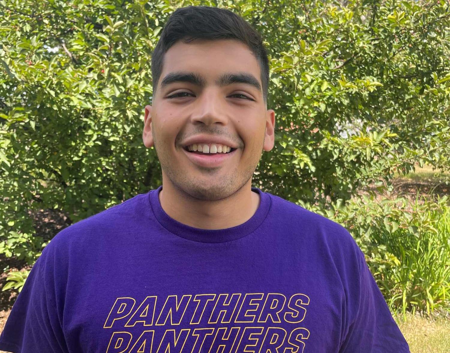picture of alex in purple