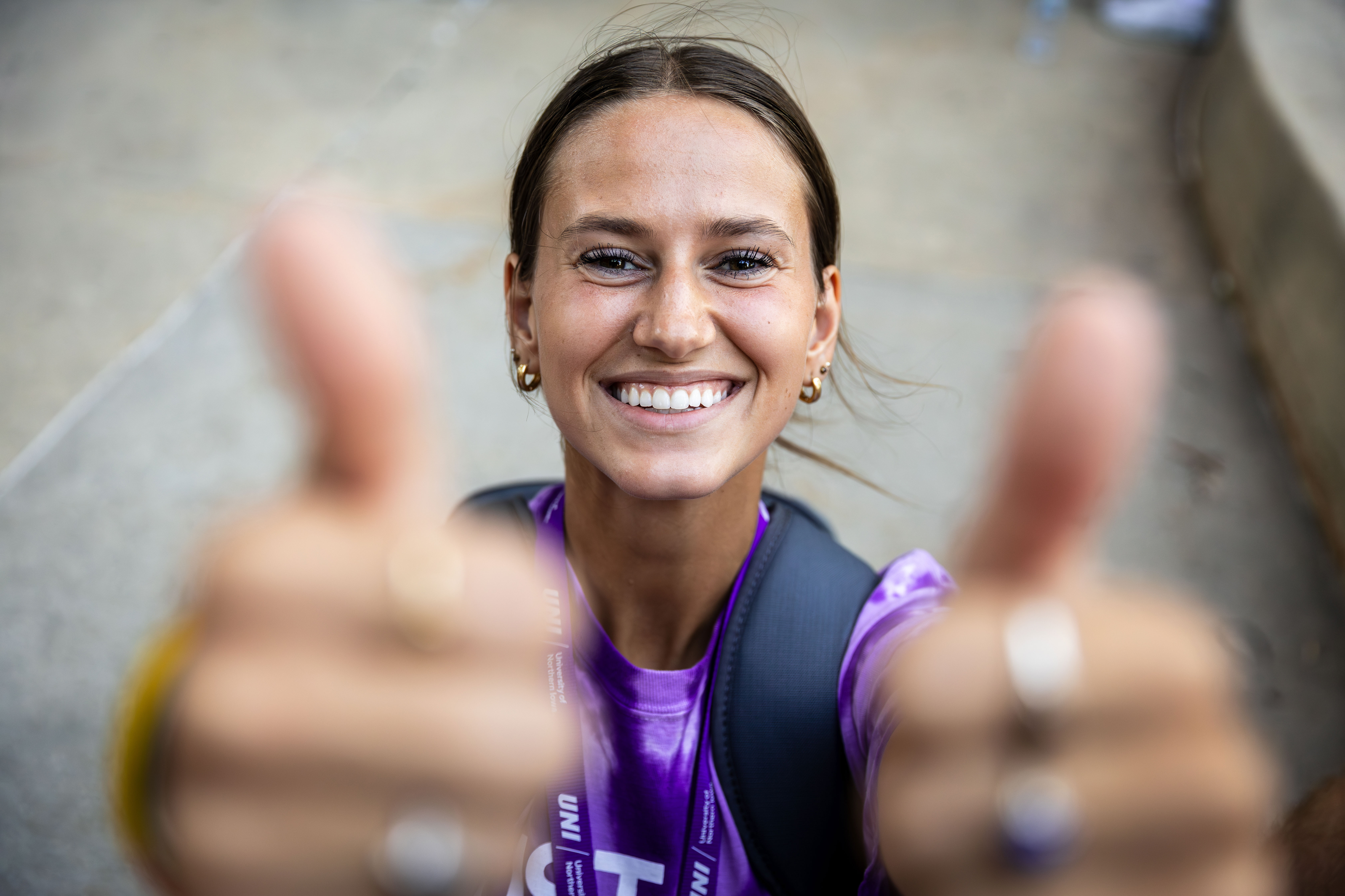 Young woman smiling